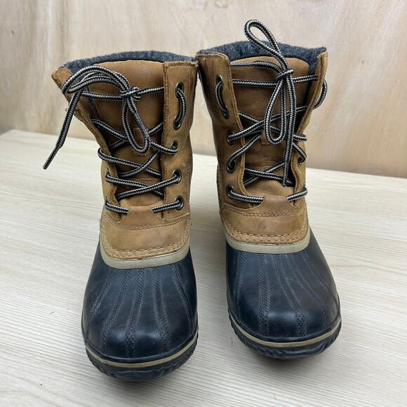 Sorel Women's Duck Boots Leather & Wool Upper (7.5) - Picture 2 of 8